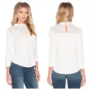 Primrose Cream Linen Blend Blouse